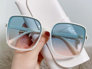 Oyki UV400 แว่นตากันแดด ผู้หญิง สีชมพู กรอบใหญ่ แว่นตากันแดด เทรนด์โปร่งใส แว่นตากันแดด ไล่โทนสี แว่นตาตกแต่ง
