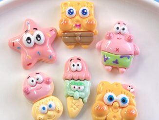 [5 #] Jibbitz Crocs กิ๊บติดผมเรซิ่น รูปการ์ตูนทะเล พาย เด็กทารก แฮนด์เมด DIY อุปกรณ์เสริม สําหรับรองเท้า เครื่องเขียน SC