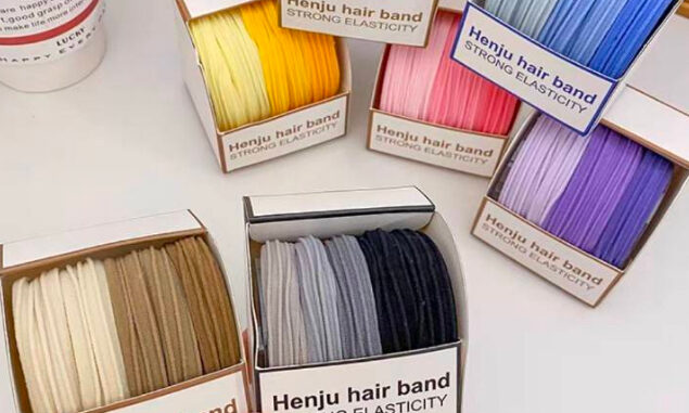 ยางรัดผม แบบยึดหยุ่น ไร้รอยต่อ สีแคนดี้(พร้อมส่ง)