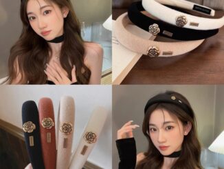 ที่คาดผม ลายดอกคามิเลีย กะโหลกศีรษะ เข้ากับทุกการแต่งกาย แบบเรียบง่าย สไตล์เกาหลี สําหรับผู้หญิง