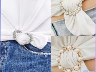 แหวนจั๊มชายเสื้อ  ห่วงเข็มกลัด แบบไร้เข็ม พร้อมส่งในไทย brooch