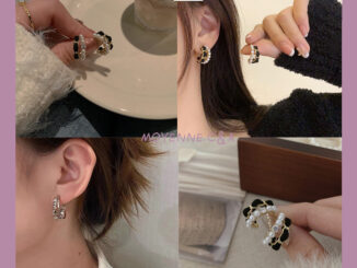 [พร้อมส่งจากไทย] ต่างหูสตั๊ดมุกโลหะวินเทจ ต่างหูแฟชั่นผู้หญิง ต่างหูเข็มเงิน 925 รักต่างหู อุปกรณ์เสริมที่เรียบง่าย