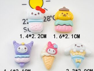 [2 #] Jibbitz Crocs สติกเกอร์เรซิ่น ลายการ์ตูนสุนัขเมโลดี้ พุดดิ้ง เค้ก ซานริโอ้ คูโรมิ แวววาว diy อุปกรณ์เสริม สําหรับทําเครื่องประดับ รองเท้า QP