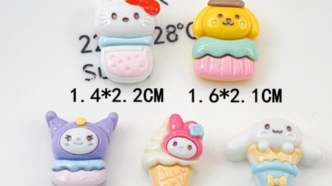 [2 #] Jibbitz Crocs สติกเกอร์เรซิ่น ลายการ์ตูนสุนัขเมโลดี้ พุดดิ้ง เค้ก ซานริโอ้ คูโรมิ แวววาว diy อุปกรณ์เสริม สําหรับทําเครื่องประดับ รองเท้า QP