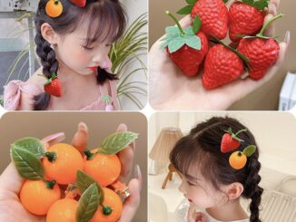 ร้านค้าไทย 1บาทกิ๊ฟติดผมผลไม้สตรอเบอร์รี่ความคิดสร้างสรรค์3Dรูปปากเป็ดกิ๊บติดผมน่ารัความน่าสนใจเด็กผู้หญิงเด็ก.COD