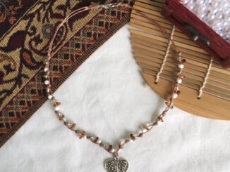 สร้อยคอถักหิน สร้อยถักเชือกเทียน สร้อยแฟรี่ ฮิปปี้ handmade สร้อยมีจี้
