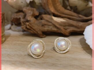 Luckybabys> ต่างหูสตั๊ด แบบเกลียว ประดับมุก สีเงิน สีทอง เรียบง่าย เครื่องประดับแฟชั่น สไตล์ฝรั่งเศส สําหรับผู้หญิง
