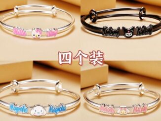 SANRIO พร้อมส่ง - สร้อยข้อมือโลหะ ลายการ์ตูน Kuromi My Melody Cinnamoroll HelloKitty น่ารัก สําหรับของขวัญ
