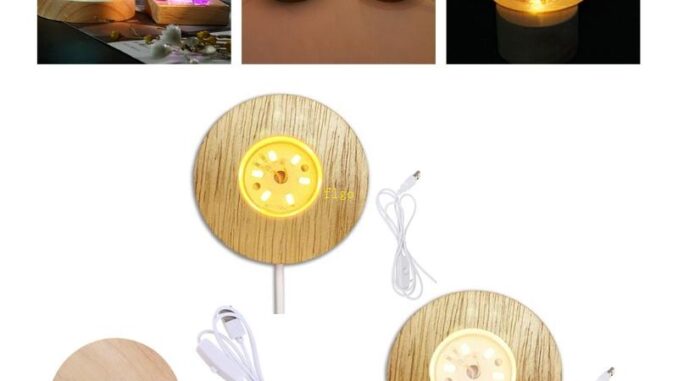 Flgo ฐานขาตั้งไฟ LED ทรงกลม สีขาว สําหรับตกแต่งบ้าน