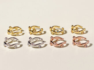 (เฉพาะ 4.4 ลดเหลือ 108 บาท) - spaghetti ear cuff (brass)