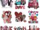 แผ่นแพทช์รีดร้อน ลาย Happy Valentine's Day สําหรับติดตกแต่งเสื้อผ้า Diy