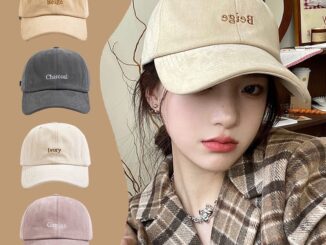 หมวกเบสบอล ปักลายตัวอักษร สไตล์เกาหลี