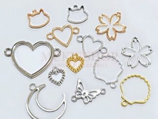 Mukie shop DIY จี้ กรอบเรซิ่น จี้โปร่งแบบต่างๆ เรซิ่น แพ็ค 5