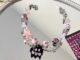 Funny Little Cat Beaded Imitation Crystal Bracelet Natural Stone Small Design Feeling Cool  Advanced Feel Bracelet
