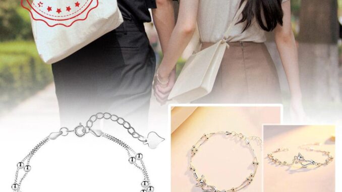 สร้อยข้อมือ จี้สุนัขจิ้งจอกน่ารัก สร้างสรรค์ สีเงิน เครื่องประดับแฟชั่น สําหรับผู้หญิง R4F0