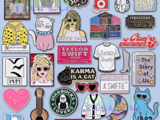 Swift Taylor เข็มกลัดเคลือบ รูปตั๋วกีตาร์ สําหรับแฟนคลับ