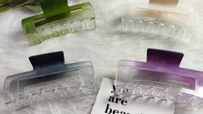 กิ๊บหนีบผม กิ๊บสี่เหลี่ยมใหญ่ไล่ระดับสี พร้อมส่ง จากไทย10.5