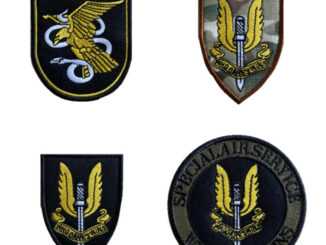 แผ่นแพทช์ปักลายสัญลักษณ์ SAS สําหรับติดตกแต่งเสื้อผ้า