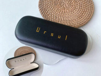กล่องแว่นตา Ursul กล่องหนังดำ สำหรับเก็บแว่นตา ป้องกันฝุ่นละออง (มีปลายทาง)