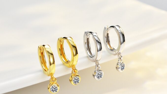 Real Moissanite ต่างหูระย้า ชุบทองคําขาว 925 ทรงกลม 0.1ct แนววินเทจ หรูหรา พร้อมรับรอง GRA