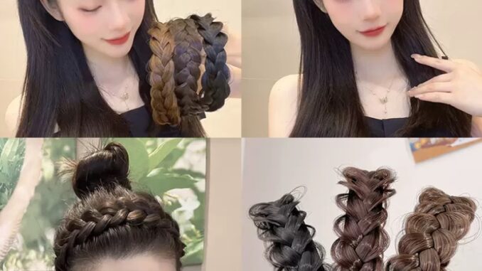 กิ๊บติดผม แบบถัก แฟชั่น สไตล์เกาหลี เครื่องประดับ สําหรับผู้หญิง