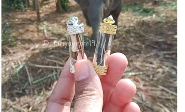 ตะกรุดซ้ๅงสีทองสีเงิน ตะกรุดมวลสๅs ของแท้