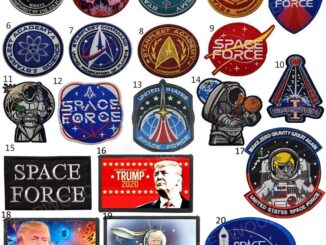 แผ่นแพทช์ปักลาย Donald Trump Space Force Space Explore Travel Badge สไตล์ทหาร USSF