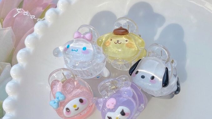 กิ๊บติดผม ลายการ์ตูน Sanrio melody kuromi Cinnamoroll pom pom purin pochacco สําหรับเด็กผู้หญิง (0.58)