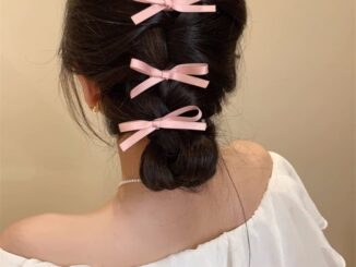 67983 ชุดกิ๊บติดผม ประดับโบว์ ริบบิ้น สามชิ้น