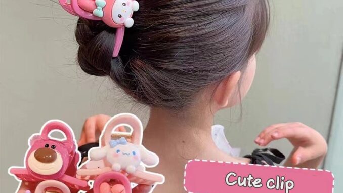กิ๊บติดผม รูปการ์ตูนหมี และสตรอเบอร์รี่น่ารัก สีแคนดี้ เหมาะกับของขวัญ สําหรับเด็กผู้หญิง
