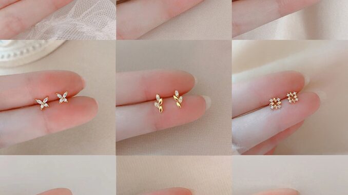 Ay(cn) ต่างหูห่วง ประดับเพทาย ขนาดเล็ก 14K กันแพ้ เครื่องประดับ สําหรับผู้หญิง Ay(cn) ต่างหูห่วง ประดับเพทาย ขนาดเล็ก 14K กันแพ้ เครื่องประดับ สําหรับผู้หญิง
