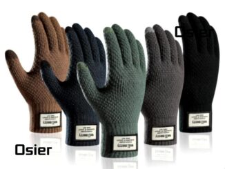 Osier1 ถุงมือผู้ชาย ฤดูหนาว ฤดูใบไม้ร่วง ที่อบอุ่น คุณภาพสูง หนา หน้าจอสัมผัส