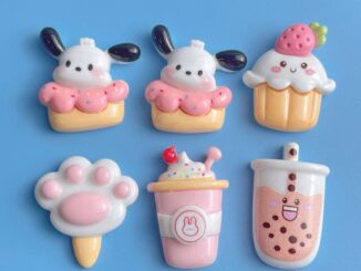 [3 #] Jibbitz Crocs แผ่นกาวเรซิ่น รูปสุนัข สําหรับทําขนมหวาน ชานม diy SC