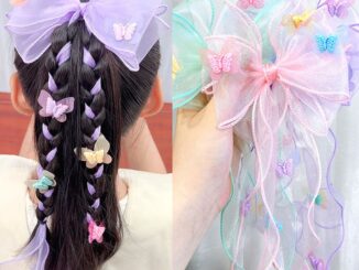 บ้านพลู   โบว์ติดผม สีหวาน โบว์ถักผม แฟชั่น ผมสวย โบว์ใหญ่