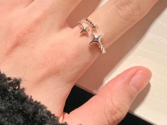 [highbuying] สไตล์เกาหลี สีเงิน Ins เท่ แหวนดาว แฟชั่น เรียบง่าย เปิด แหวนนิ้ว ปรับได้ สําหรับผู้หญิง เครื่องประดับ ของขวัญ ปาร์ตี้ สินค้าใหม่
