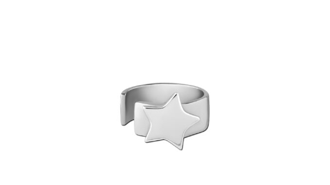 NooYoo ต่างหูสำหรับผิวแพ้ง่าย Single STAR Ear cuff Surgical Steel NooYoo ต่างหูสำหรับผิวแพ้ง่าย Single STAR Ear cuff Surgical Steel