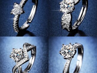 BONNY JEWELRY แท้ เครื่องประดับ เรียบง่าย ต้นฉบับ แหวน เกาหลี ผู้หญิง 925 เงิน แฟชั่น เครื่องประดับ Silver มอยส์ซาไนท์ไดมอนด์ M069
