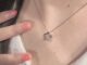 [HopeU] สร้อยคอโซ่ จี้คริสตัล รูปดาวกลวง เครื่องประดับแฟชั่น สําหรับผู้หญิง