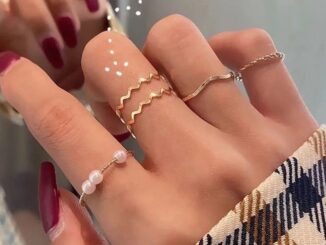 [highbuying] 5 ชิ้น สไตล์เกาหลี เรียบง่าย มุก หยัก รูปร่างรวมกัน แหวนนิ้ว ชุดเปิด ปรับได้ แหวน สําหรับผู้หญิง พังก์ แฟชั่น เครื่องประดับใหม่ พร้อมส่ง
