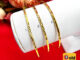 กำไลข้อมือทองตัดลาย เส้นผ่านศูนย์กลาง 6 ซม. กำไลทอง ใส่ได้ทุกโอกาส ทองหุ้ม ทองชุบ งานสวยพร้อมส่ง