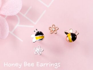Honey Bee Earrings ต่างหูเงินแท้ S925