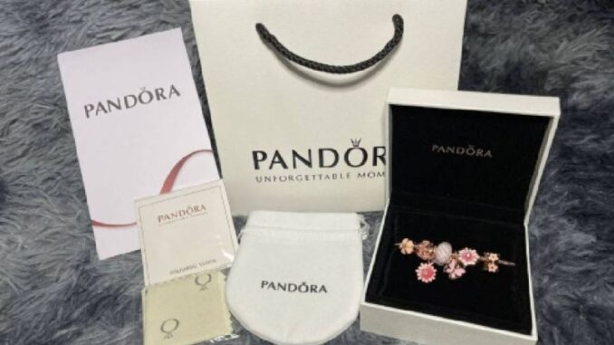 สร้อยPandora.  Pink  Butterfly  + Dream Catcher  Grey    งานพร้อมกล่องแบรนด์ +ถุงกำมะหยี่+การ์ด+ ถุงแบรนด์ครบเซ็ต