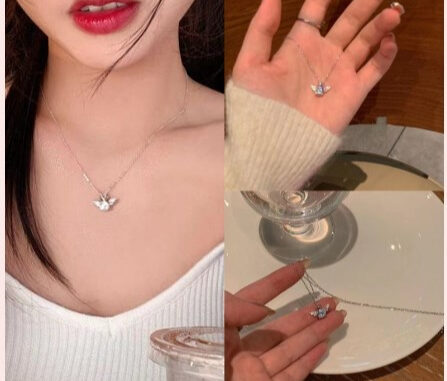 เกาหลีรูปแบบใหม่ สร้อยคอแฟชั่น จี้มงกุฎนางฟ้า หรูหรา เรียบง่าย สําหรับผู้หญิง เกาหลีรูปแบบใหม่ สร้อยคอแฟชั่น จี้มงกุฎนางฟ้า หรูหรา เรียบง่าย สําหรับผู้หญิง