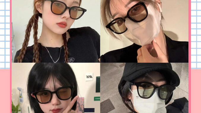 [จัดส่งในกทม] แฟชั่นเกาหลี แว่นตากันแดด สีน้ำตาล แว่นตาแฟชั่น ฤดูร้อน ป้องกันแสงแดด เครื่องประดับแฟชั่น Unisex