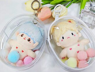 If กระเป๋าตุ๊กตา PVC ใส 10 ซม. สําหรับตุ๊กตาการ์ตูนอนิเมะ hye