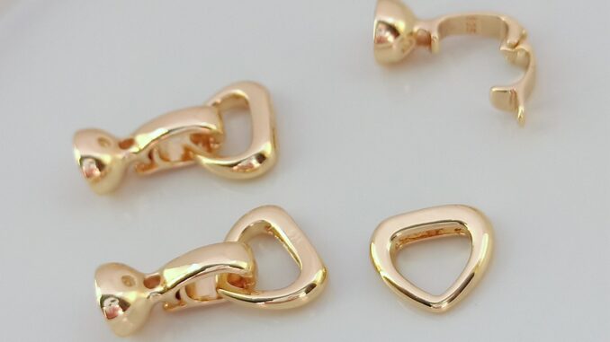 เครื่องประดับหัวเข็มขัด ชุบทอง 14k รูปหัวใจ แฮนด์เมด diy เครื่องประดับหัวเข็มขัด ชุบทอง 14k รูปหัวใจ แฮนด์เมด diy