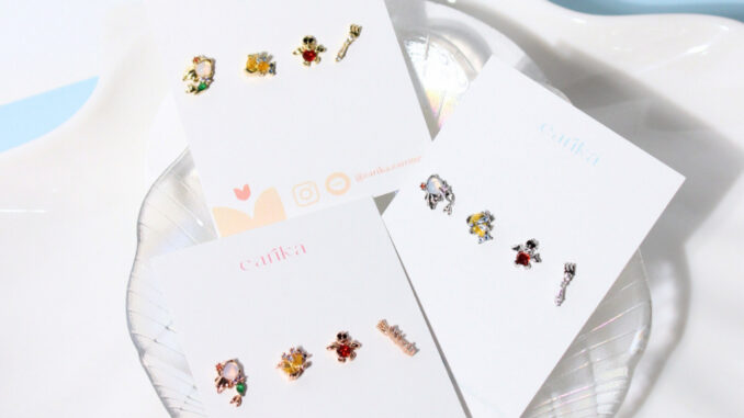 earika.earrings - little mermaid set เซ็ตต่างหูนางเงือก ก้านเงินแท้ (มี 3 สี) เหมาะสำหรับคนแพ้ง่าย