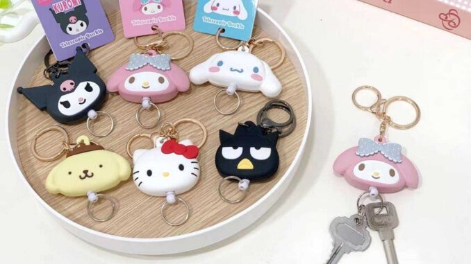 พร้อมส่ง   พวงกุญแจโยโย่ Sanrio น่ารักห้อยกระเป๋าได้ คล้องใส่บัตร ใส่กุญแจ