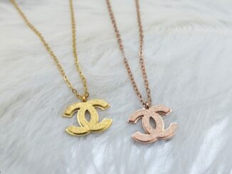 จี้สร้อยคอไทเทเนียม สเตนเลส 18K สีทอง สําหรับต่างหู