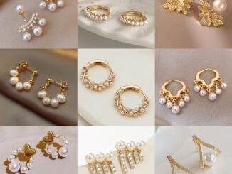 (3Lshop) ต่างหูมุกเทียม หรูหรา สไตล์เกาหลี เครื่องประดับแฟชั่น สําหรับผู้หญิง